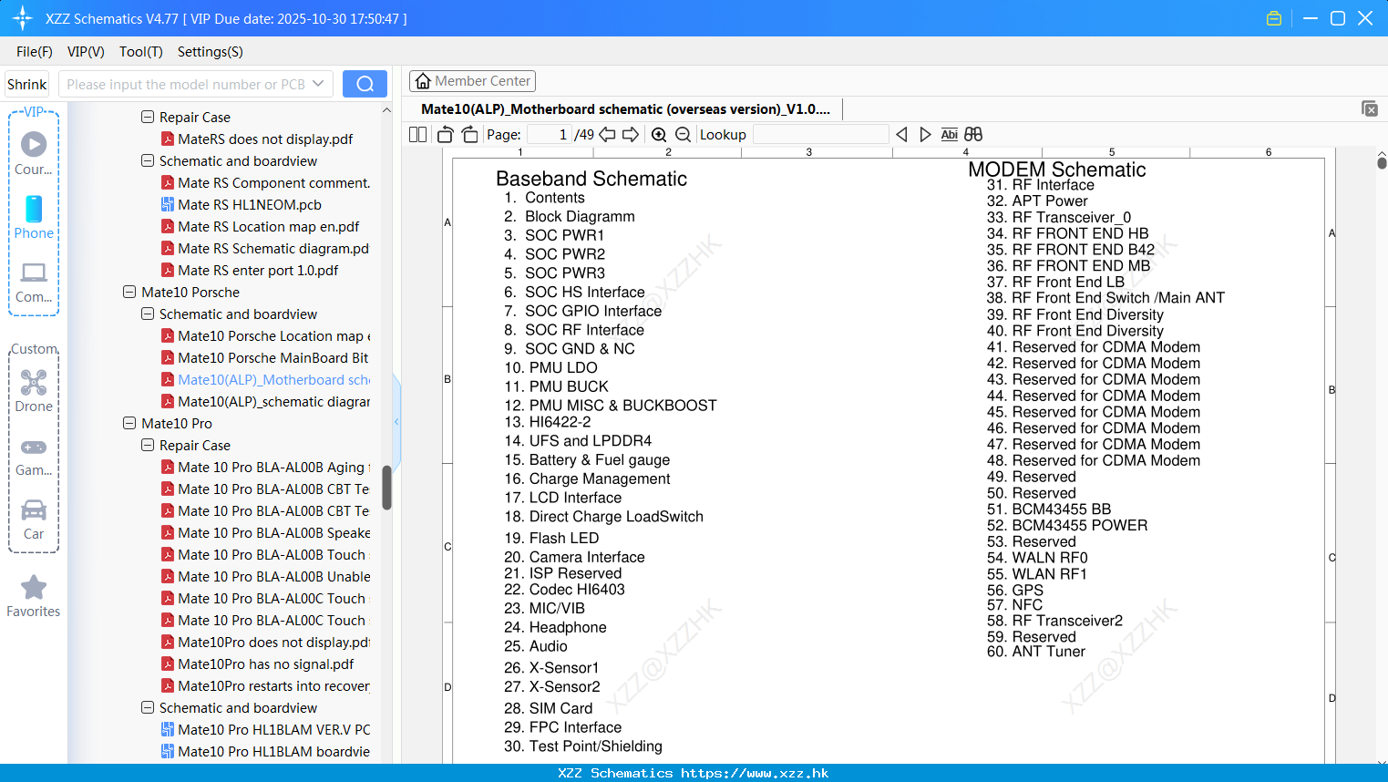 Huawei Mate10(ALP)_Motherboard Schematic (overseas Version)_V1.0